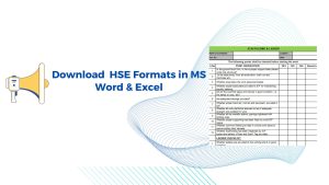 Editable HSE Formats in MS Word & Excel