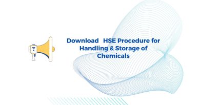 HSE Procedure for Handling & Storage of Chemicals